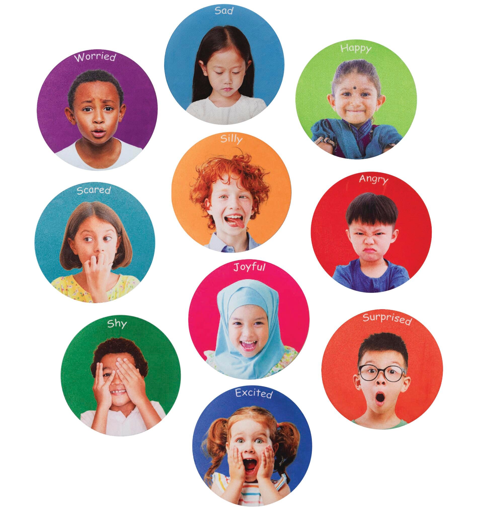 Learning Advantage Are You OK? Emotions Mats, 13-3/8 Inches, Set of 10 2149622